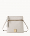 Dooney Saffiano Double Zip Tassel Crossbody Ecru ID-0neKpALo Dooney Saffiano Double Zip Tassel Crossbody Ecru ID-0neKpALo