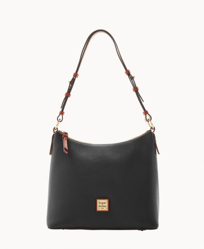 Dooney Pebble Grain Hobo Black ID-3SAhttBv Dooney Pebble Grain Hobo Black ID-3SAhttBv