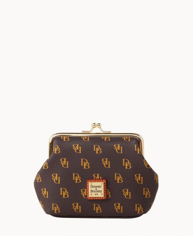 Dooney Gretta Large Framed Coin Purse Brown Tmoro ID-4PbnZzbb Dooney Gretta Large Framed Coin Purse Brown Tmoro ID-4PbnZzbb