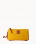 Dooney Pebble Grain Medium Wristlet Mustard ID-55Rzzrfz Dooney Pebble Grain Medium Wristlet Mustard ID-55Rzzrfz