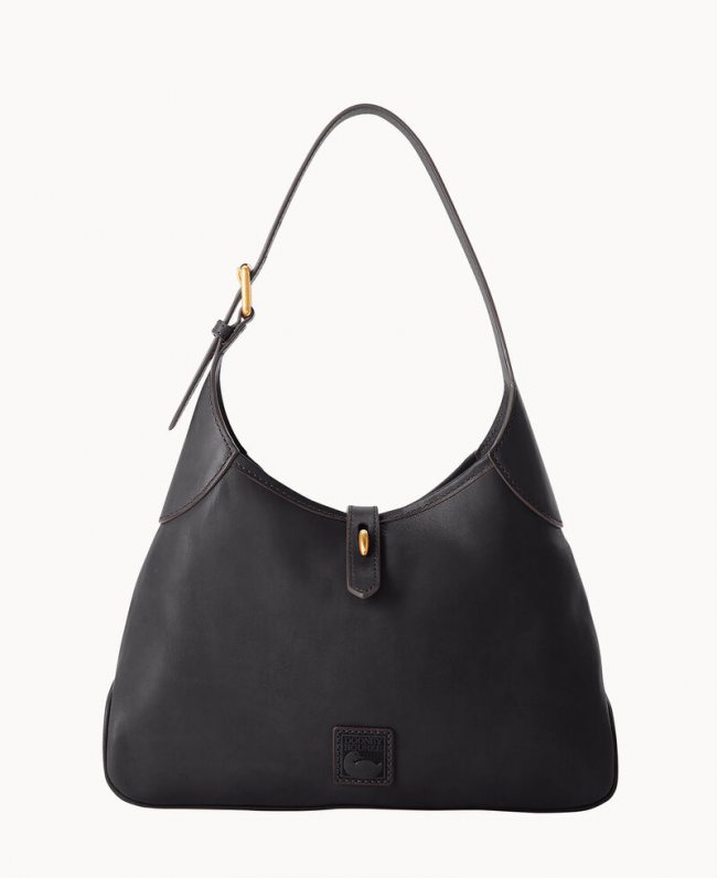 Dooney Florentine Crescent Hobo Black Black ID-5DllPlg0 Dooney Florentine Crescent Hobo Black Black ID-5DllPlg0