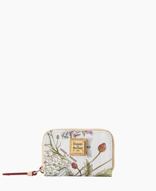 Dooney Botanical Collection Zip Around Credit Card Case White ID-5NfwEBAN Dooney Botanical Collection Zip Around Credit Card Case White ID-5NfwEBAN
