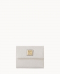 Dooney Saffiano Small Flap Credit Card Wallet Ecru ID-6pRPQdAq