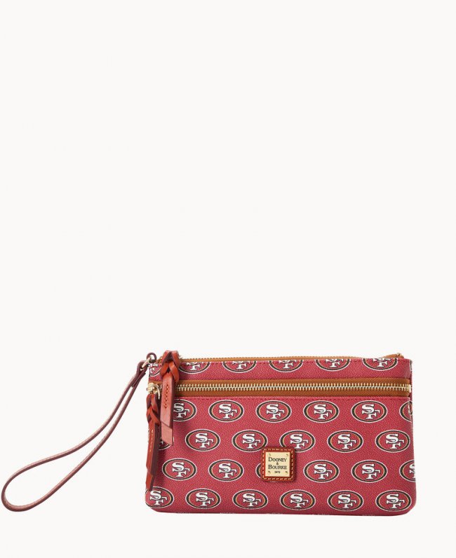 Dooney NFL 49ERS Double Zip Wristlet San Francisco 49ERS ID-9OTganM7 Dooney NFL 49ERS Double Zip Wristlet San Francisco 49ERS ID-9OTganM7