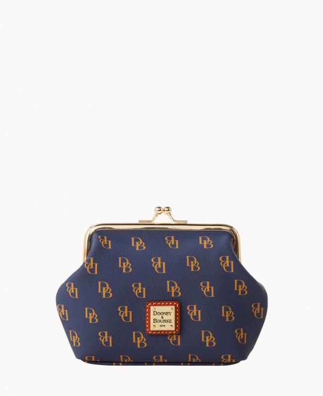 Dooney Gretta Large Framed Coin Purse Navy ID-anfDhAS0 Dooney Gretta Large Framed Coin Purse Navy ID-anfDhAS0