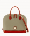 Dooney Pebble Grain Zip Zip Satchel Smoke ID-beovD8jA Dooney Pebble Grain Zip Zip Satchel Smoke ID-beovD8jA