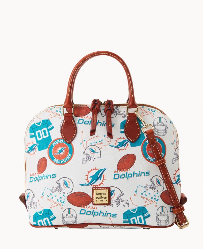 Dooney NFL Dolphins Zip Zip Satchel DOLPHINS ID-by0QDwkG Dooney NFL Dolphins Zip Zip Satchel DOLPHINS ID-by0QDwkG