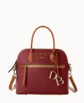 Dooney Pebble Grain Domed Satchel Wine ID-caAAlF6t Dooney Pebble Grain Domed Satchel Wine ID-caAAlF6t