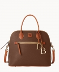 Dooney Pebble Grain Large Domed Satchel Bark ID-cAi5BIau Dooney Pebble Grain Large Domed Satchel Bark ID-cAi5BIau
