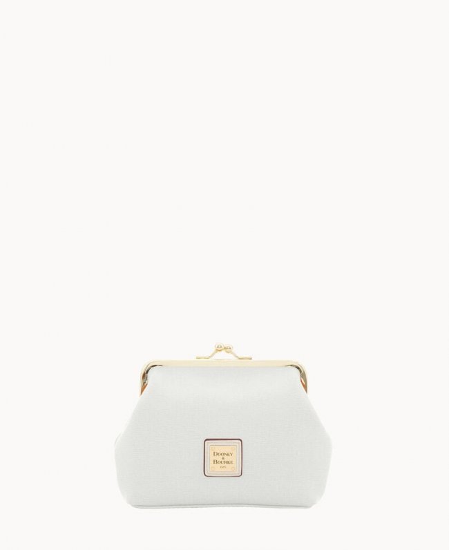 Dooney Saffiano Large Framed Purse Off White ID-cGbtyvES