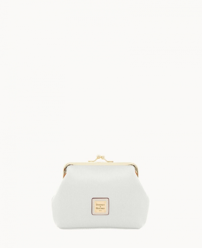 Dooney Saffiano Large Framed Purse Off White ID-cGbtyvES