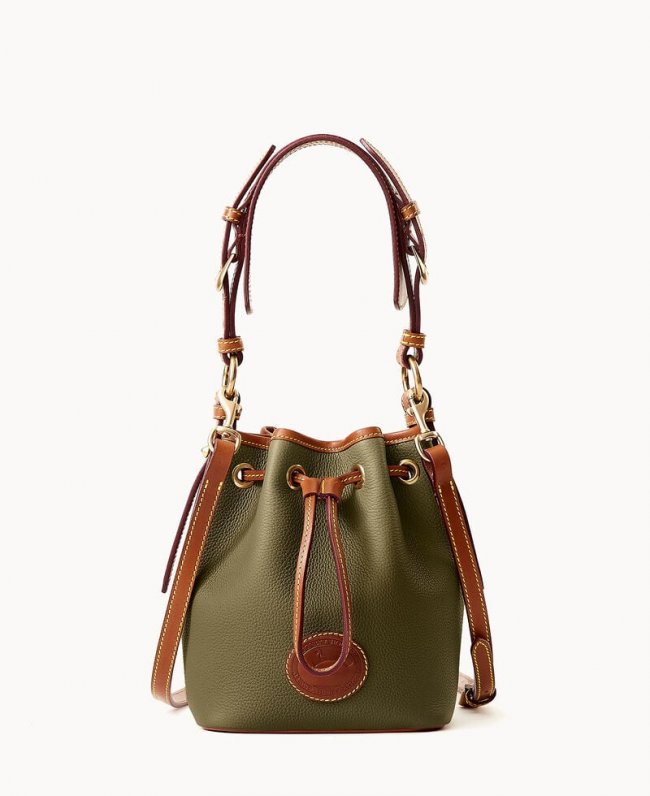 Dooney All Weather Leather 3.0 Mini Drawstring 17 Green ID-cl2LqFKm