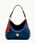 Dooney Pebble Grain Twist Strap Hobo Midnight Blue ID-cmZ1emgd Dooney Pebble Grain Twist Strap Hobo Midnight Blue ID-cmZ1emgd