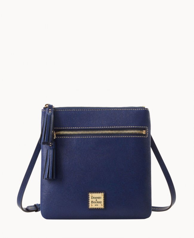 Dooney Saffiano Double Zip Tassel Crossbody Marine ID-CtdTuc6g Dooney Saffiano Double Zip Tassel Crossbody Marine ID-CtdTuc6g