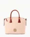 Dooney Pebble Grain Domed Satchel Blush ID-dbWhiB4B