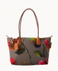 Dooney Roberta Pieri Flower Classic Sm Robertina Tote w Long Handle Taupe ID-dCEbCIBE Dooney Roberta Pieri Flower Classic Sm Robertina Tote w Long Handle Taupe ID-dCEbCIBE