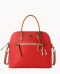 Dooney Pebble Grain Large Domed Satchel Red ID-dd71JLp6 Dooney Pebble Grain Large Domed Satchel Red ID-dd71JLp6