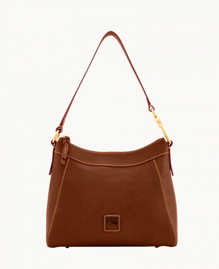 Dooney Florentine Large Cassidy Hobo Chestnut ID-dL6f15vS