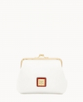 Dooney Pebble Grain Large Framed Purse White ID-fD7W5LpH