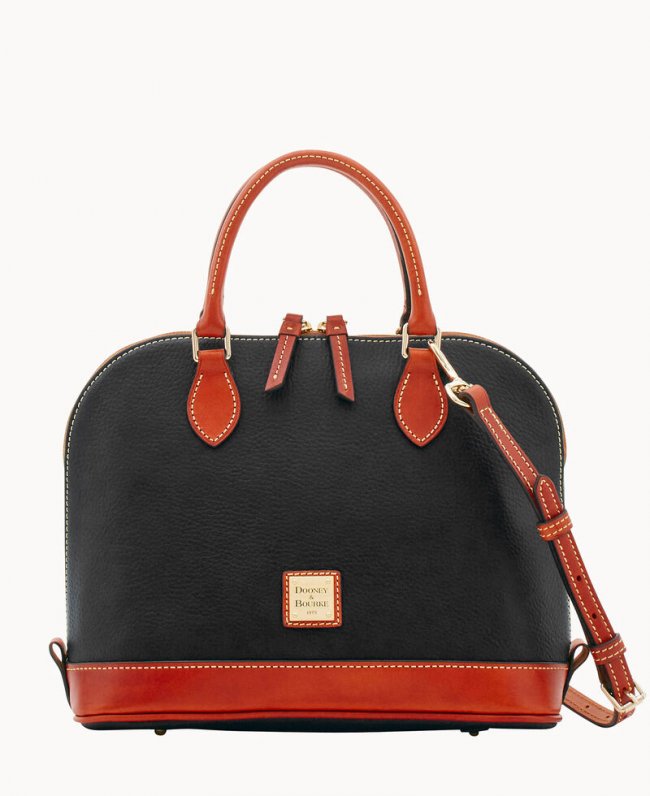 Dooney Pebble Grain Zip Zip Satchel Black ID-geWkO5iA Dooney Pebble Grain Zip Zip Satchel Black ID-geWkO5iA