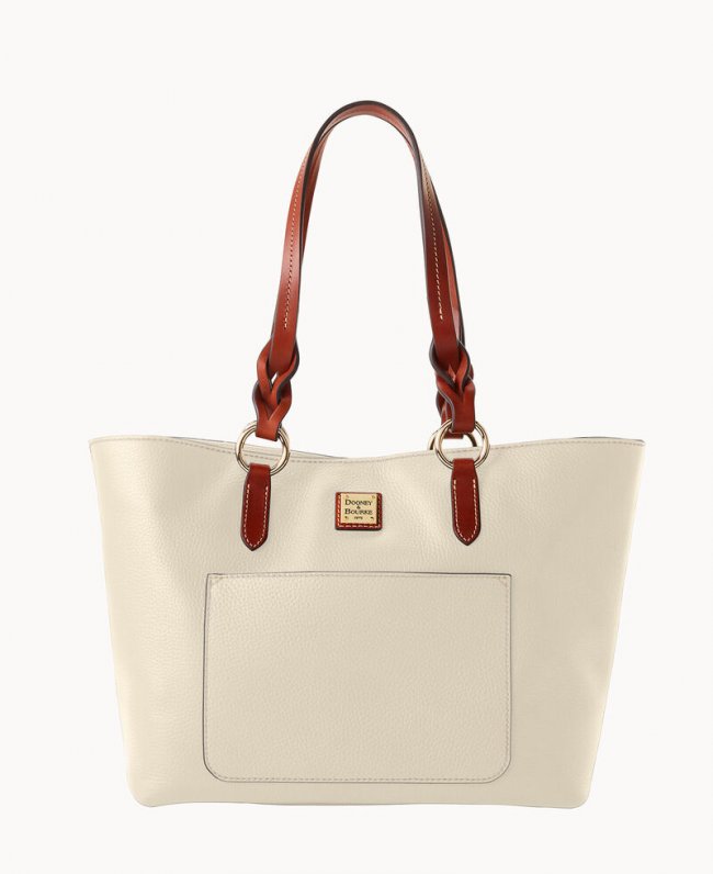 Dooney Pebble Grain Tammy Tote Bone ID-GHy1KlDC Dooney Pebble Grain Tammy Tote Bone ID-GHy1KlDC