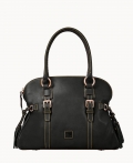 Dooney Florentine Domed Buckle Satchel Black Black ID-GTm8c1BG Dooney Florentine Domed Buckle Satchel Black Black ID-GTm8c1BG