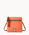 Dooney Pebble Grain Double Zip Tassel Crossbody Coral ID-HUMss8MI Dooney Pebble Grain Double Zip Tassel Crossbody Coral ID-HUMss8MI