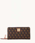 Dooney Gretta Large Zip Around Wristlet Brown Tmoro ID-iLe251vw Dooney Gretta Large Zip Around Wristlet Brown Tmoro ID-iLe251vw