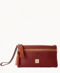 Dooney Pebble Grain Double Zip Wristlet Wine ID-IQgKxWIe Dooney Pebble Grain Double Zip Wristlet Wine ID-IQgKxWIe