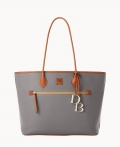 Dooney Pebble Grain Large Tote Slate ID-LaPTSmti Dooney Pebble Grain Large Tote Slate ID-LaPTSmti