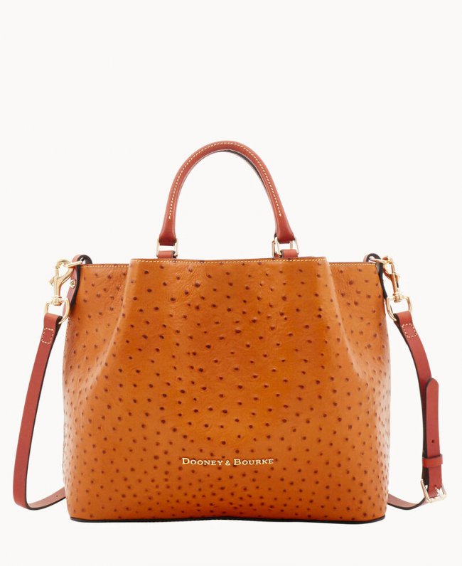 Dooney Ostrich Large Barlow Tan ID-LTCvAhQs