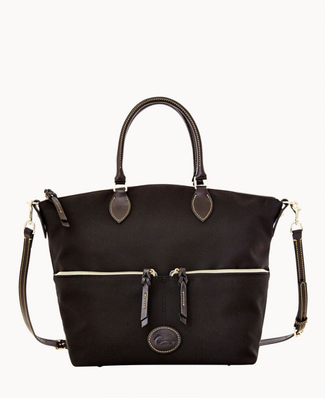 Dooney Nylon Large Pocket Satchel Black Black ID-M5puo5Th Dooney Nylon Large Pocket Satchel Black Black ID-M5puo5Th
