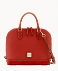 Dooney Pebble Grain Zip Zip Satchel Terracotta ID-MhUJetl4 Dooney Pebble Grain Zip Zip Satchel Terracotta ID-MhUJetl4