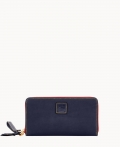 Dooney Florentine Large Zip Around Wristlet Navy ID-MMAuAQ5i