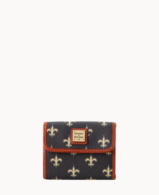 Dooney NFL Saints Flap Credit Card Wallet SAINTS ID-MoDljl4E