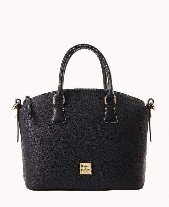 Dooney Pebble Grain Domed Satchel Black Black ID-mQDYhAjc Dooney Pebble Grain Domed Satchel Black Black ID-mQDYhAjc