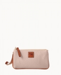 Dooney Pebble Grain Medium Wristlet Oyster ID-NNefOwpH Dooney Pebble Grain Medium Wristlet Oyster ID-NNefOwpH