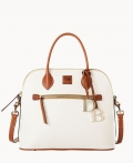 Dooney Pebble Grain Large Domed Satchel White ID-NOU0jznQ Dooney Pebble Grain Large Domed Satchel White ID-NOU0jznQ