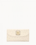 Dooney Ostrich Continental Clutch Bone ID-oahxA1sh