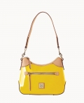 Dooney Patent Small Hobo Yellow ID-odJ547Ua Dooney Patent Small Hobo Yellow ID-odJ547Ua