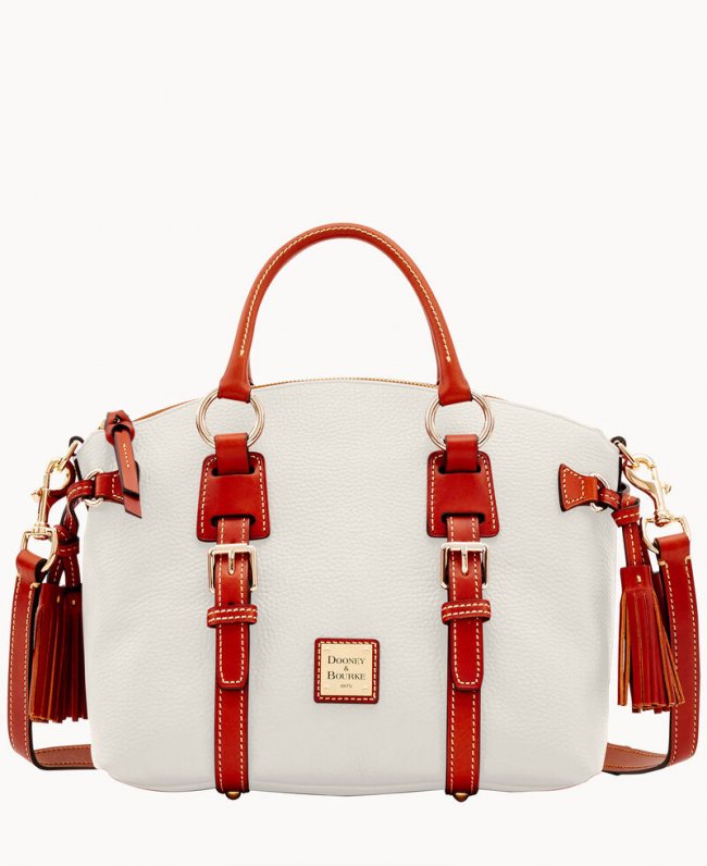 Dooney Pebble Grain Bristol Satchel White ID-OkC9FwaB Dooney Pebble Grain Bristol Satchel White ID-OkC9FwaB