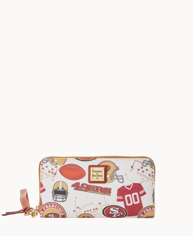 Dooney NFL 49ers Large Zip Around Wristlet 49ERS ID-P4fbwKS4
