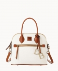 Dooney Pebble Grain Domed Satchel White ID-PbvmZlyI Dooney Pebble Grain Domed Satchel White ID-PbvmZlyI
