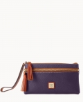 Dooney Pebble Grain Double Zip Wristlet Plum Wine ID-pfZmuTZi Dooney Pebble Grain Double Zip Wristlet Plum Wine ID-pfZmuTZi