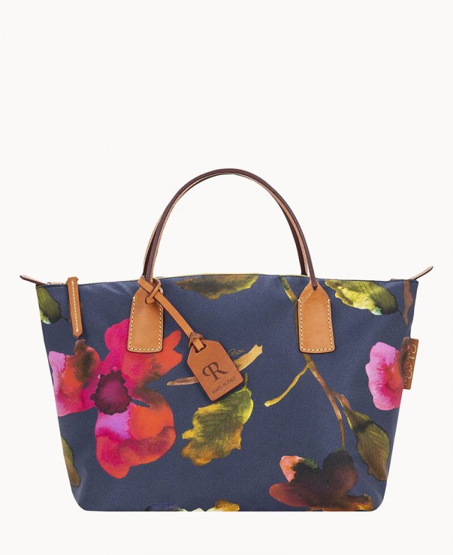 Dooney Roberta Pieri Flower Classic Small Robertina Tote Navy ID-PnpDBiwJ Dooney Roberta Pieri Flower Classic Small Robertina Tote Navy ID-PnpDBiwJ