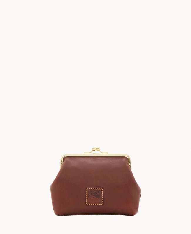 Dooney Florentine Large Framed Purse Chestnut ID-PnTPnDXd