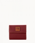 Dooney Pebble Grain Small Flap Credit Card Wallet Wine ID-pX4VUBNI Dooney Pebble Grain Small Flap Credit Card Wallet Wine ID-pX4VUBNI