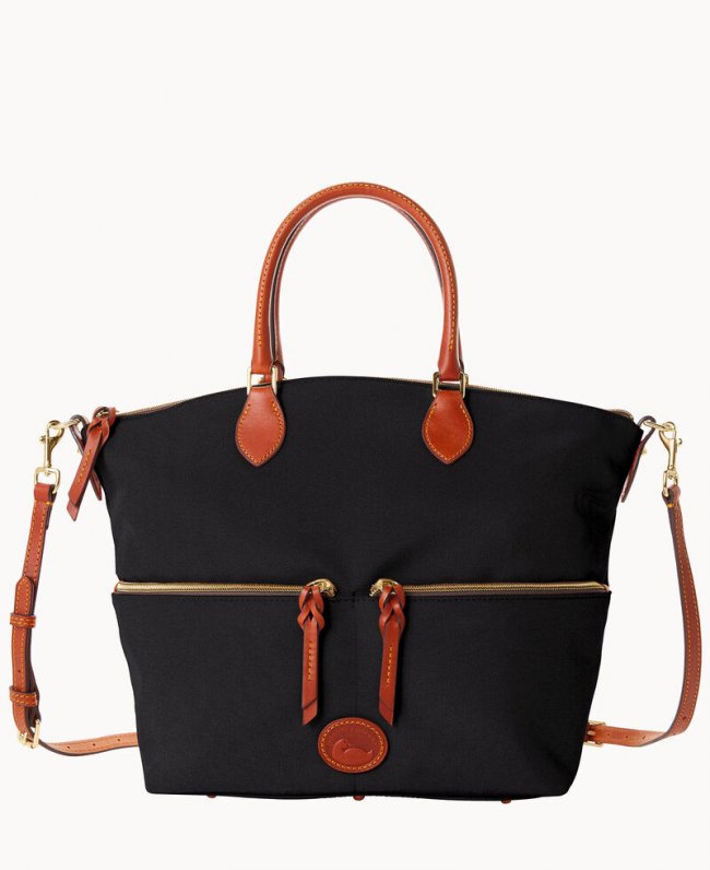 Dooney Nylon Large Pocket Satchel Black ID-PXQOXiMw Dooney Nylon Large Pocket Satchel Black ID-PXQOXiMw