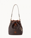 Dooney Pebble Grain Drawstring Brown Tmoro ID-QFLatjYZ