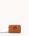 Dooney Pebble Grain Zip Around Credit Card Case Caramel ID-S2G3LTTS Dooney Pebble Grain Zip Around Credit Card Case Caramel ID-S2G3LTTS